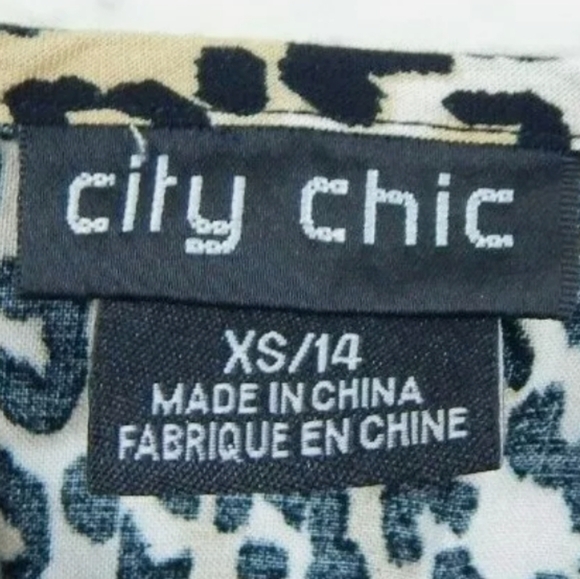 City Chic Leopard Print Button Down Tank Dress - Picture 3 of 3